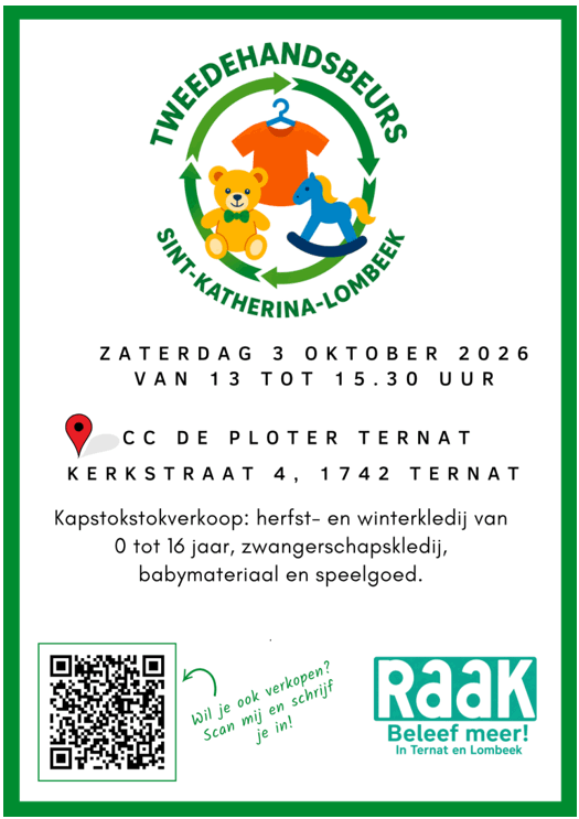 Affiche tweedehands- en kledingbeurs